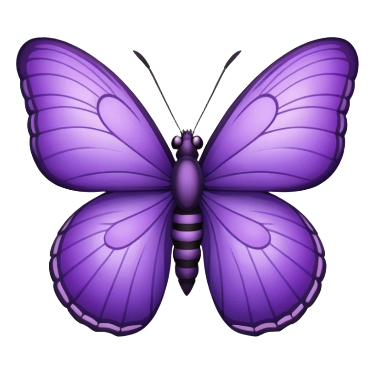Emoji de una mariposa 🦋 ( pero morada ) sticker