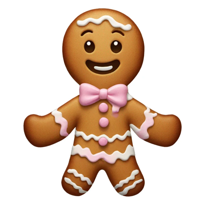 pastel gingerbread man  sticker