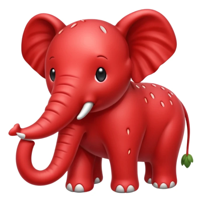 Strawberry elefant but red sticker