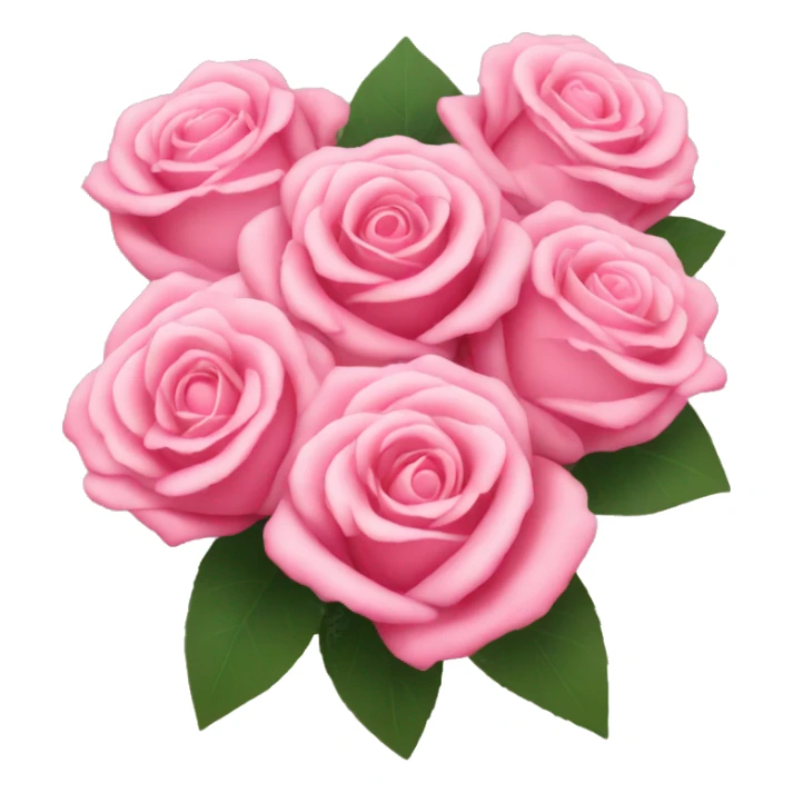 pink roses in a bouquet  sticker