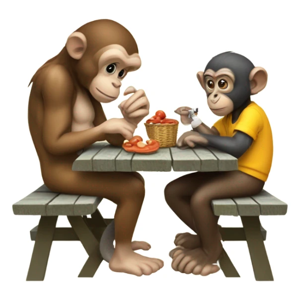Two midgets on a date with a Monkey and a rat testing for poisonous mushrooms  sticker