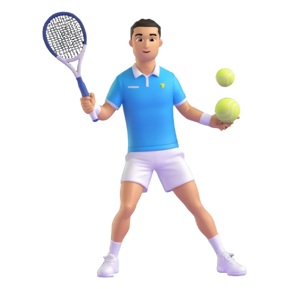 Cristiano Ronaldo as a tennis player sticker