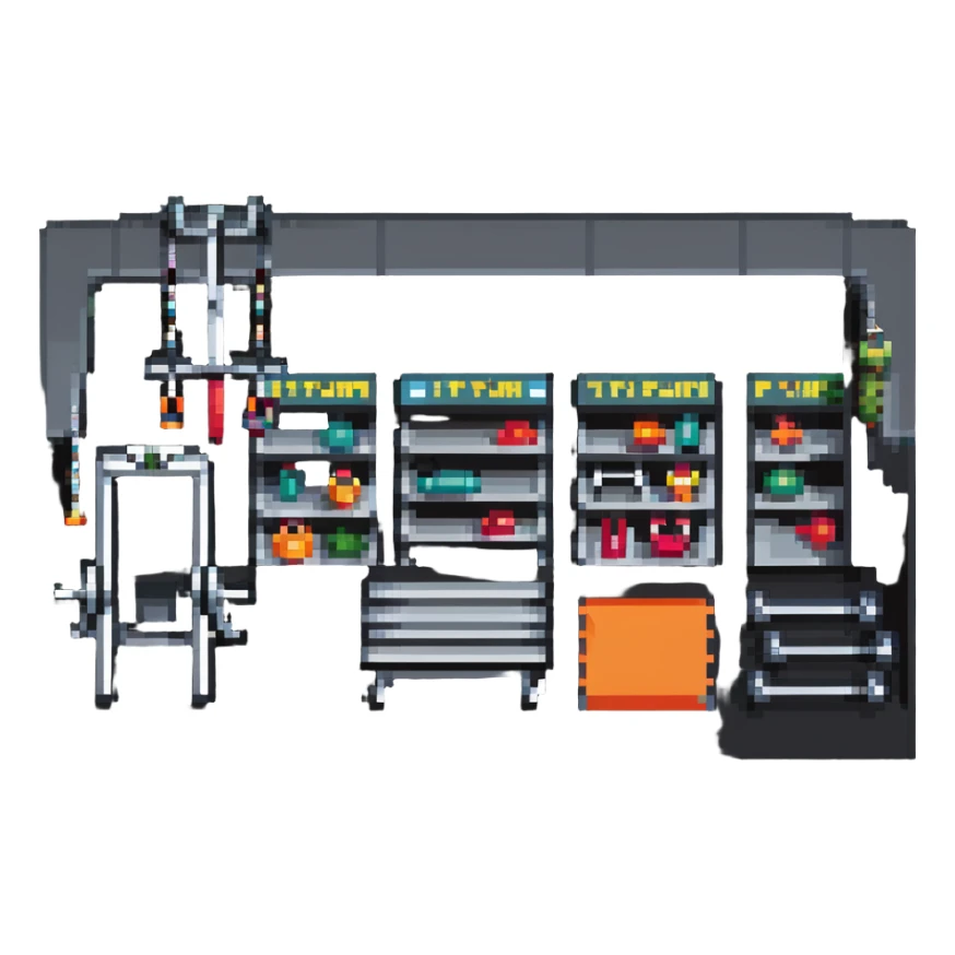 Gym fitness center with exercise equipment sticker