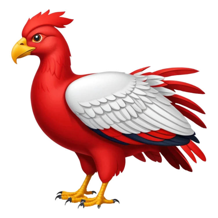Aigle rouge, le symbole de la ville de Nice sticker