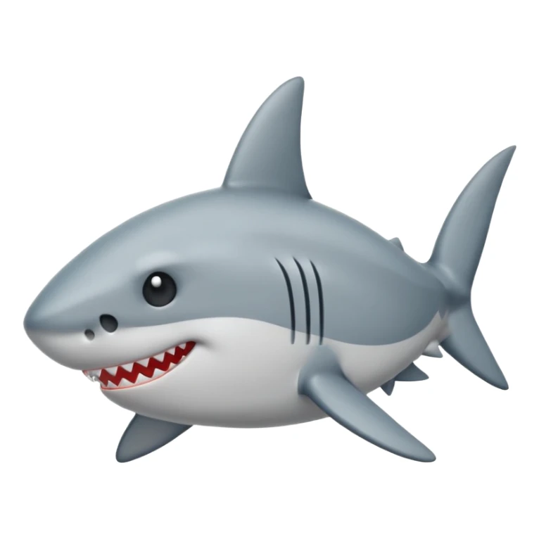 can you make me a shark emoji that’s sighing  sticker