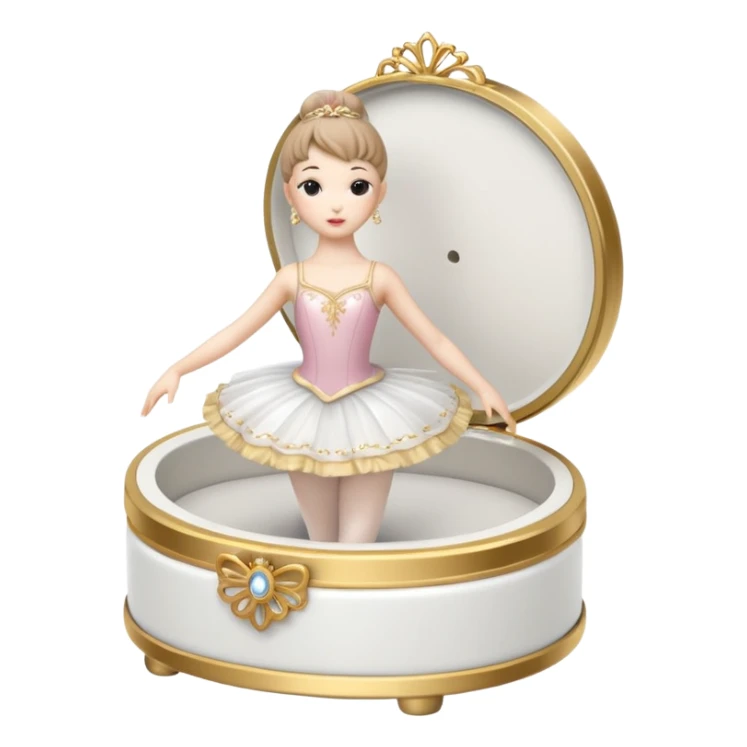 Ballerina Jewelry Music Box sticker