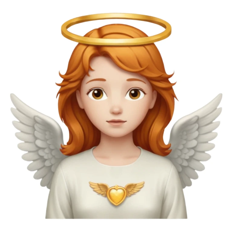 👼🏻 make this emoji but with ginger hair piece sticker