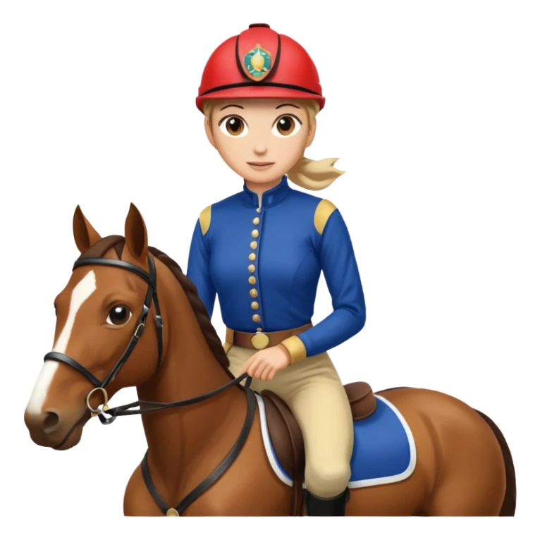  horse jockey woman sticker