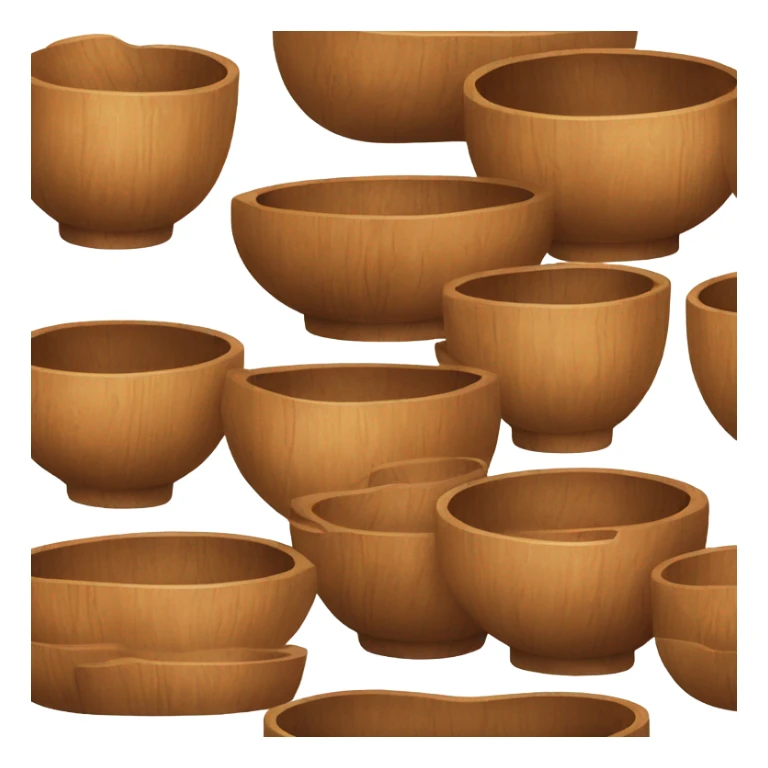 Acacia wood bowl sticker