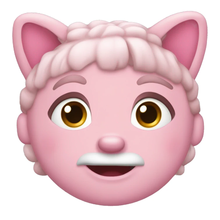 Ein weißes Rehkitz mit rosa Schleife  sticker