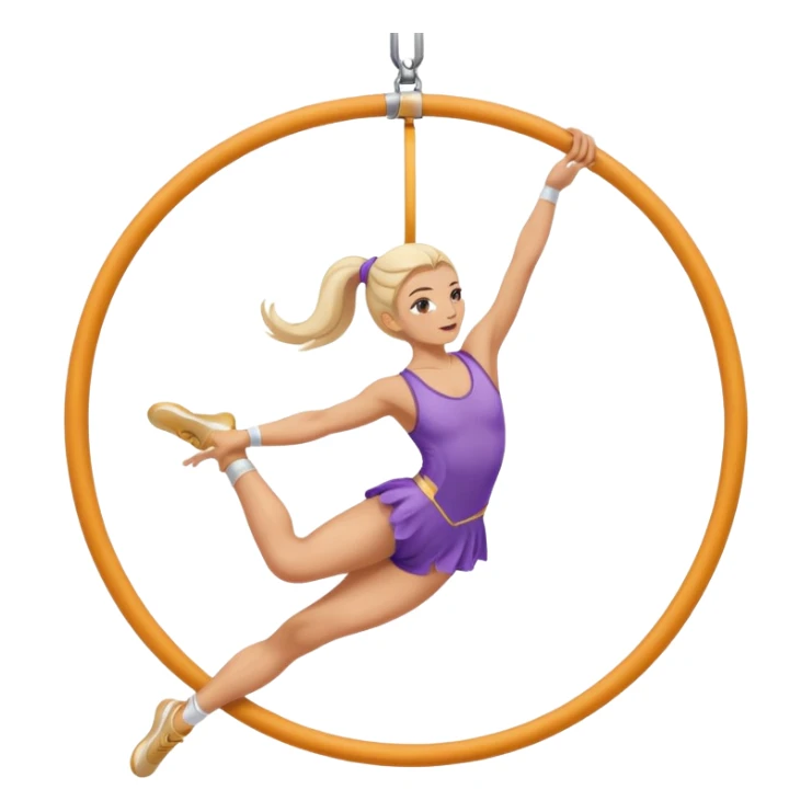 aerial hoop aerialist no colour  sticker