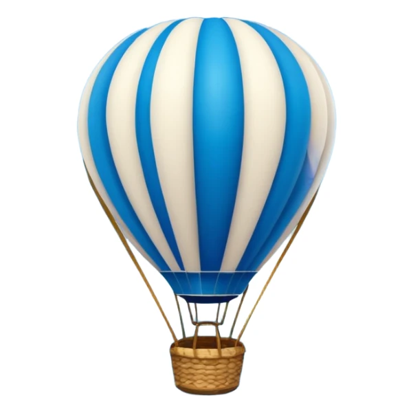 Hot air balloon above a scenic ocean sticker