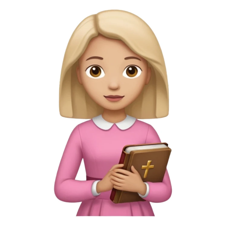 make cristianism with very girly pink tones. sticker