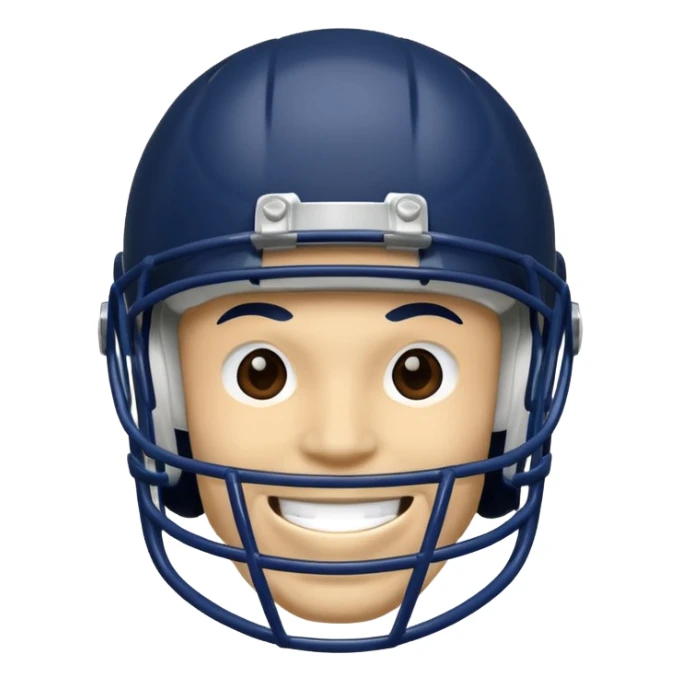 College football player helmet in a deep, dark color

 sticker