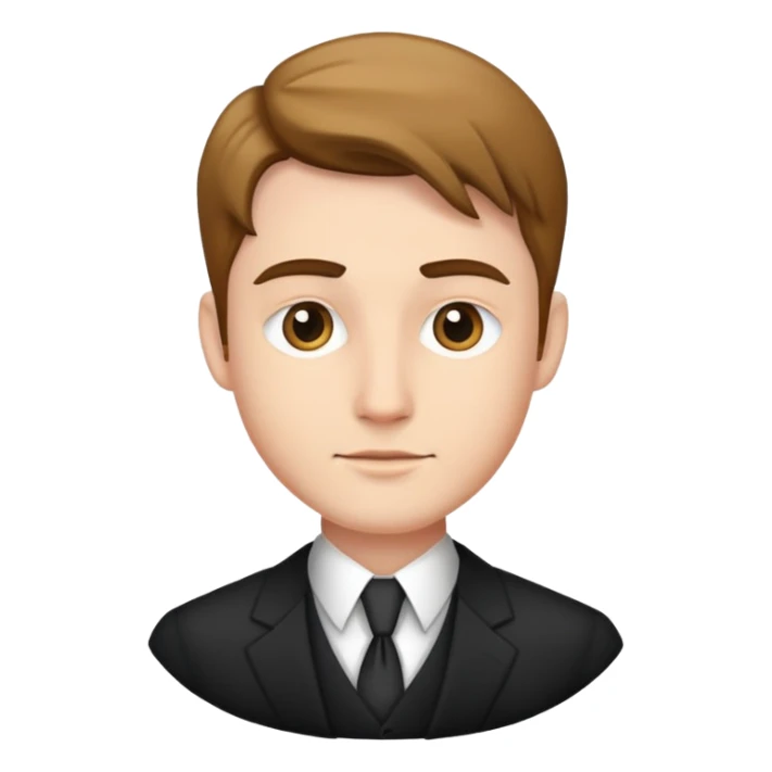 formal attire portrait of male sticker