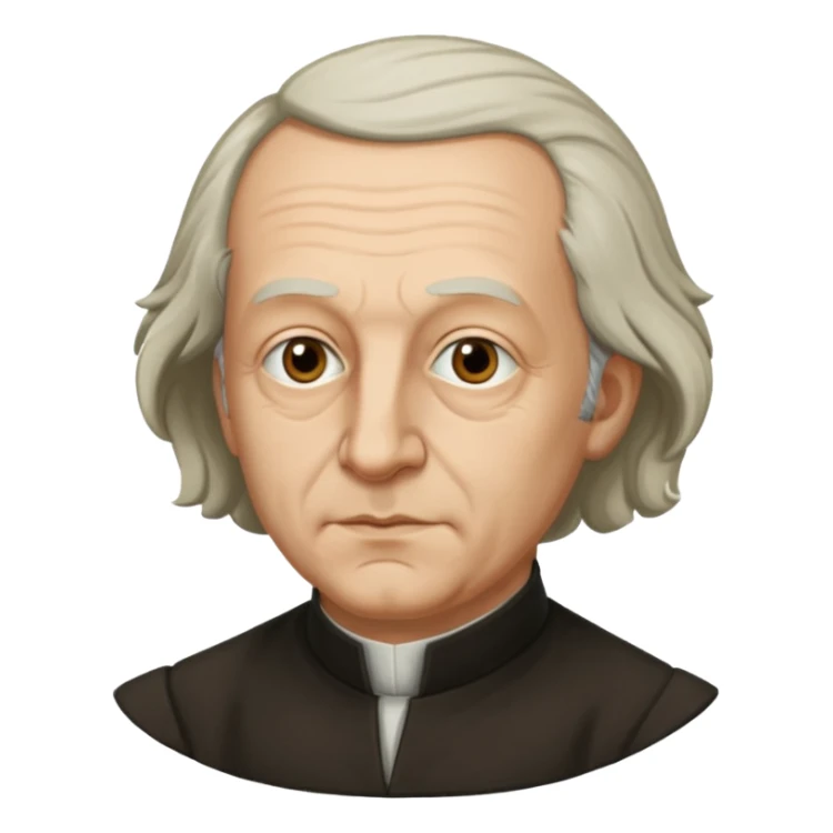 Johann Gottlieb Fichte philosopher three-quarter view sticker
