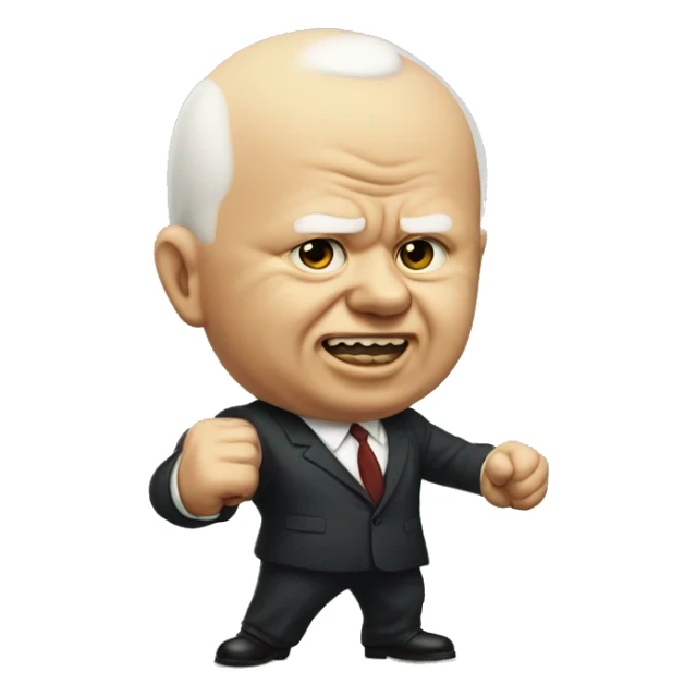 Khrushchev threatens with his fist sticker