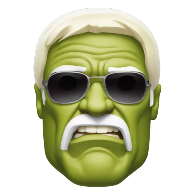 Hulk hogan with sunglasses on sticker