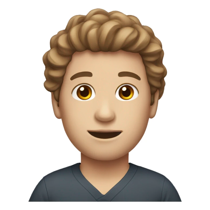 make physical therapist with brown wavy hair sticker