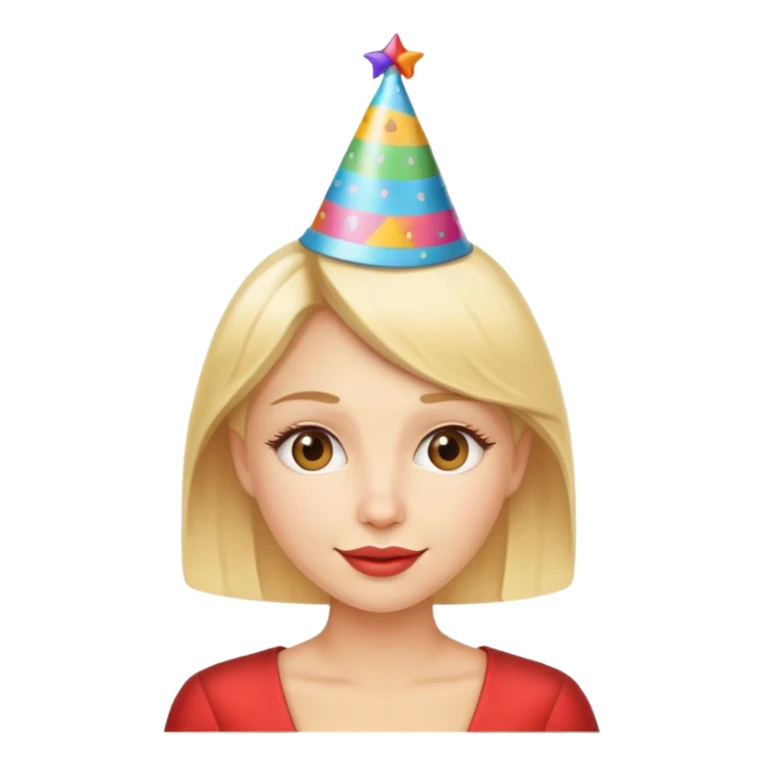 Blond women who celebrates her birthday sticker