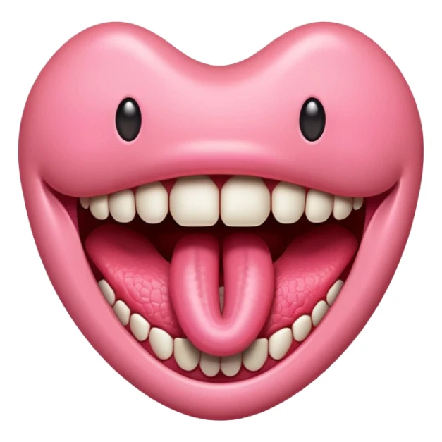 Mouth tongue sticker