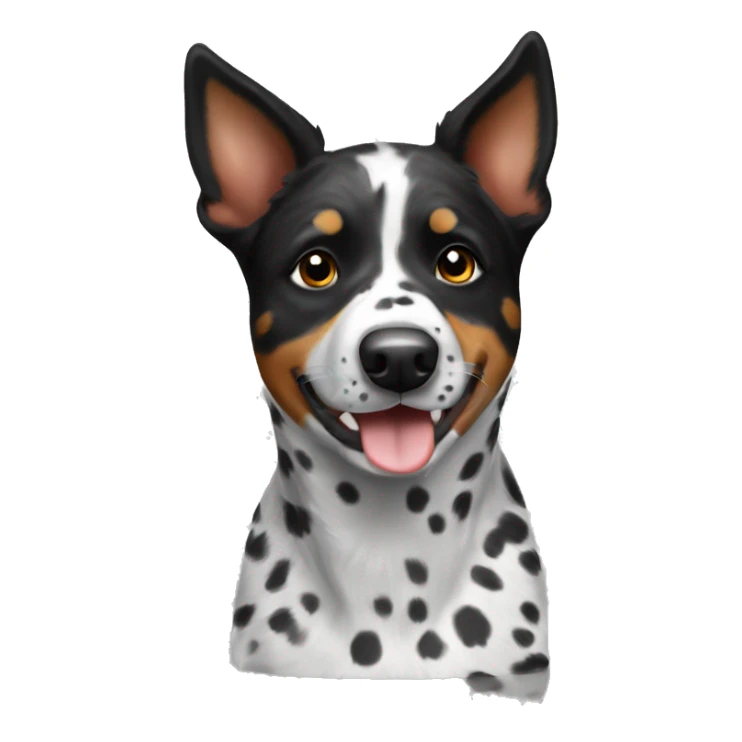 Black and white spotted Australian cattle dog sticker