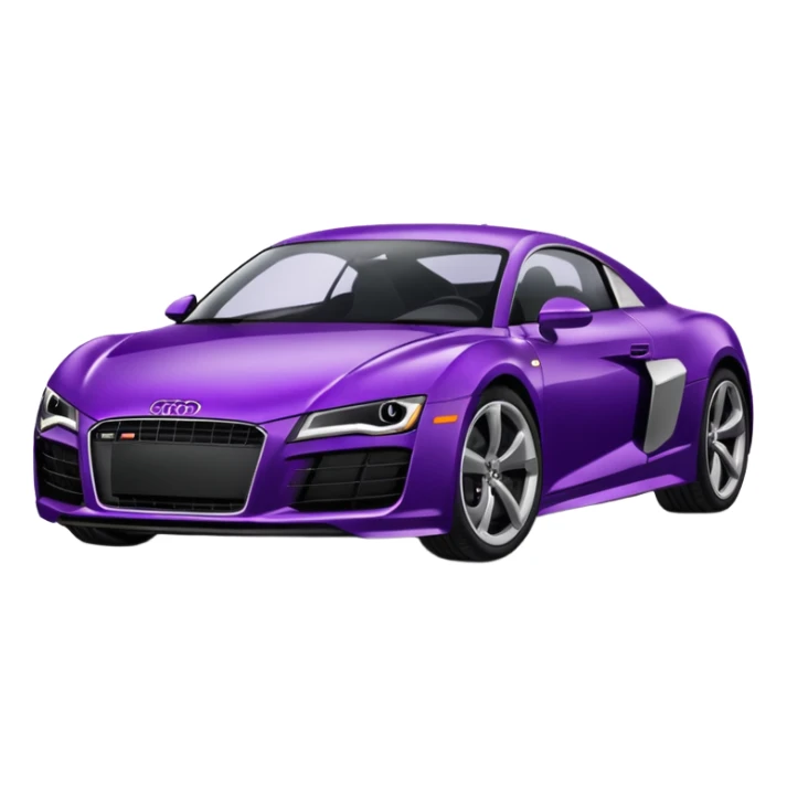 dark purple Audi sports car sticker