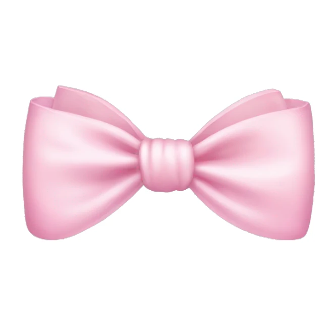 Baby pink bow sticker