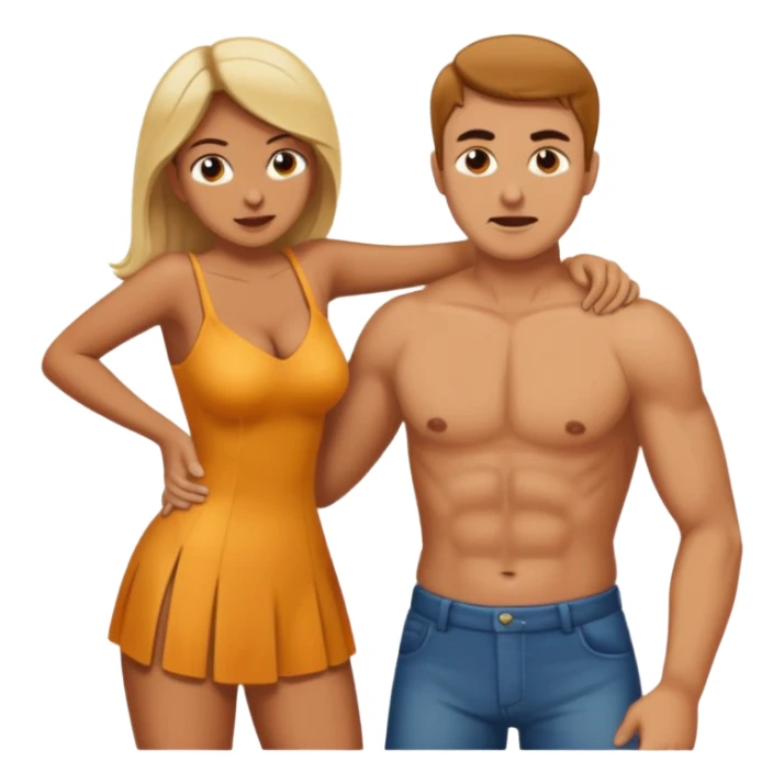 Woman Spanking man sticker