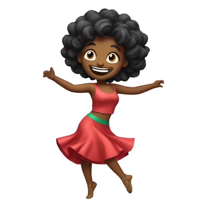 Aceitunita feliz bailando sticker