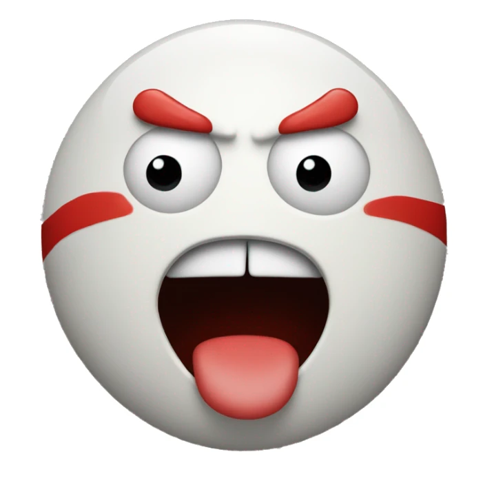 Clawn with red nose and white and red face  sticker