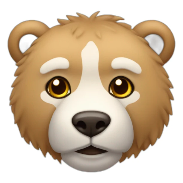 Oso de peluche con arnes de cuero sticker