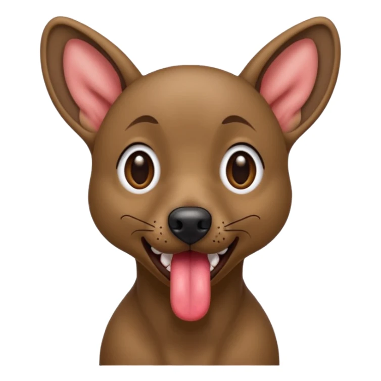 Xoloitzcuintle Dog derpy expression with tongue sticking out sticker
