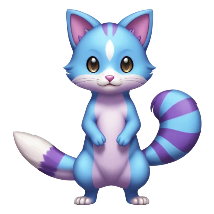 Dewott-Purrloin-Furret-fusion sticker