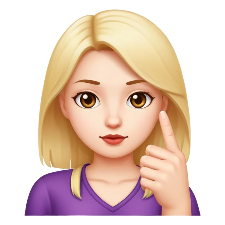 Girl with the middle finger up sticker