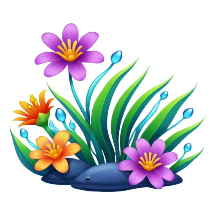 Морские цветы. sticker