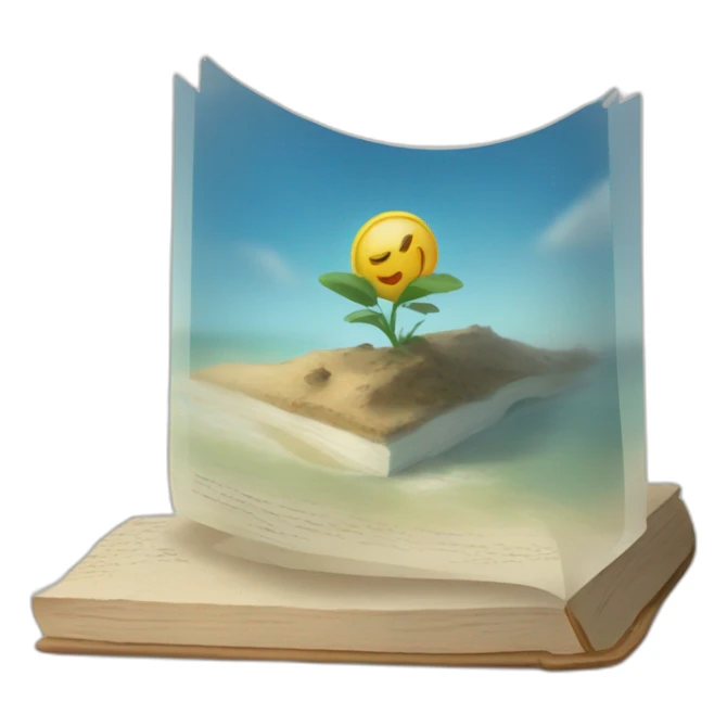 Un livre qui souri sticker