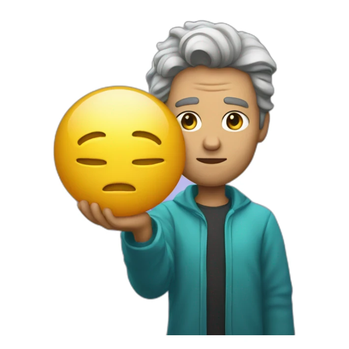 the man who holds Uranus in his hands sticker