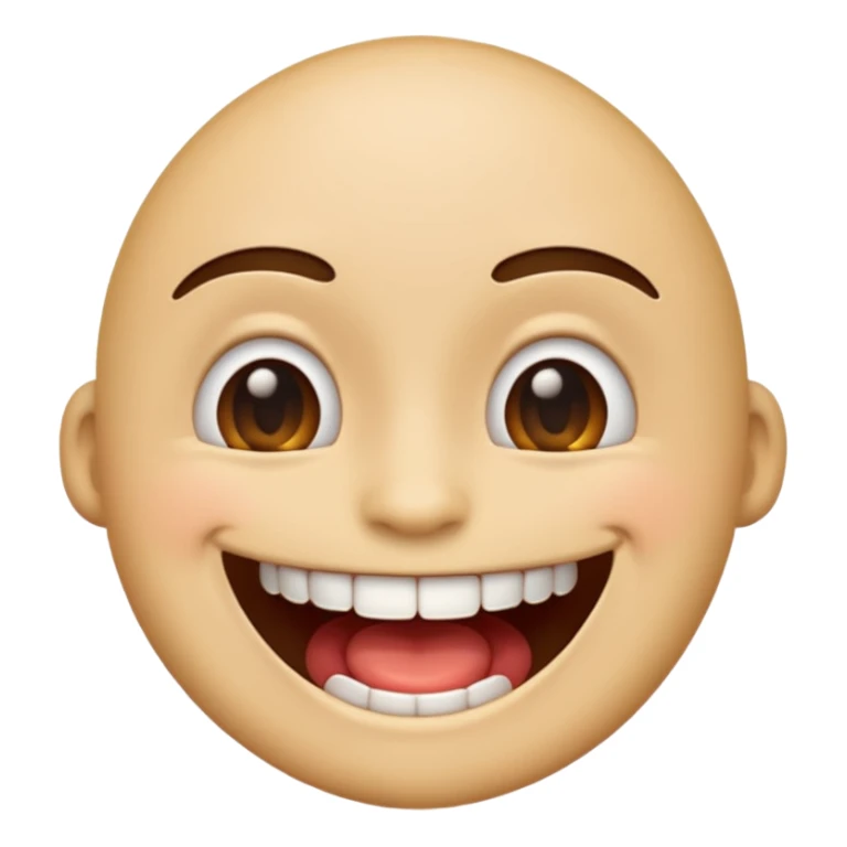 Make emoji who look like he has full mouth  sticker