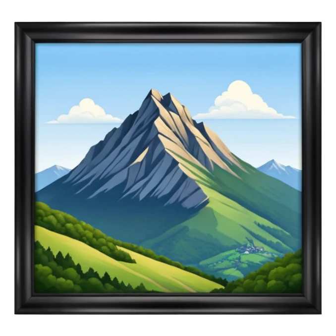 the mountain "Hoher Kasten" in St. Galler Rheintal sticker