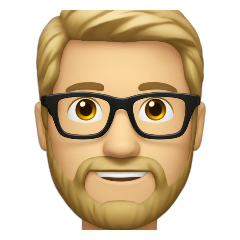 white-male-with-BLACK-hair-straight-back-black-glasses-light-beard sticker