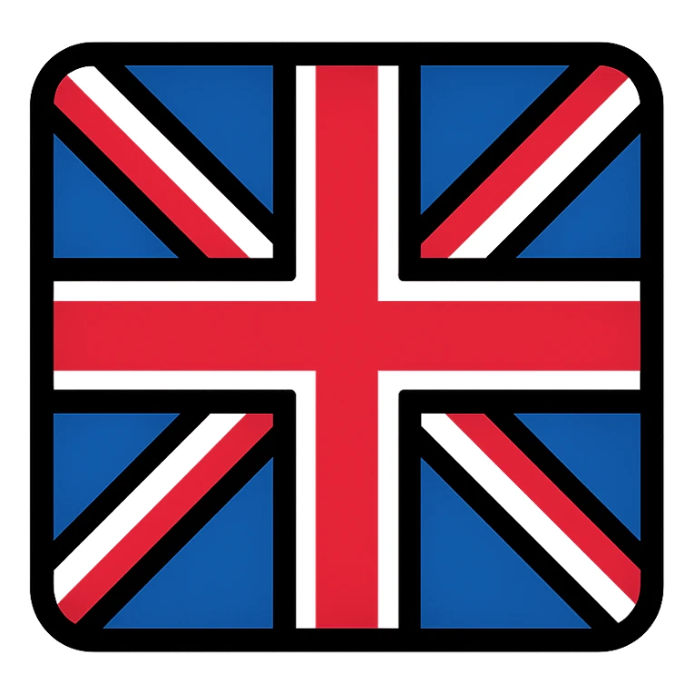 Union Jack (Great Britain flag) with accurate colors and proportions sticker