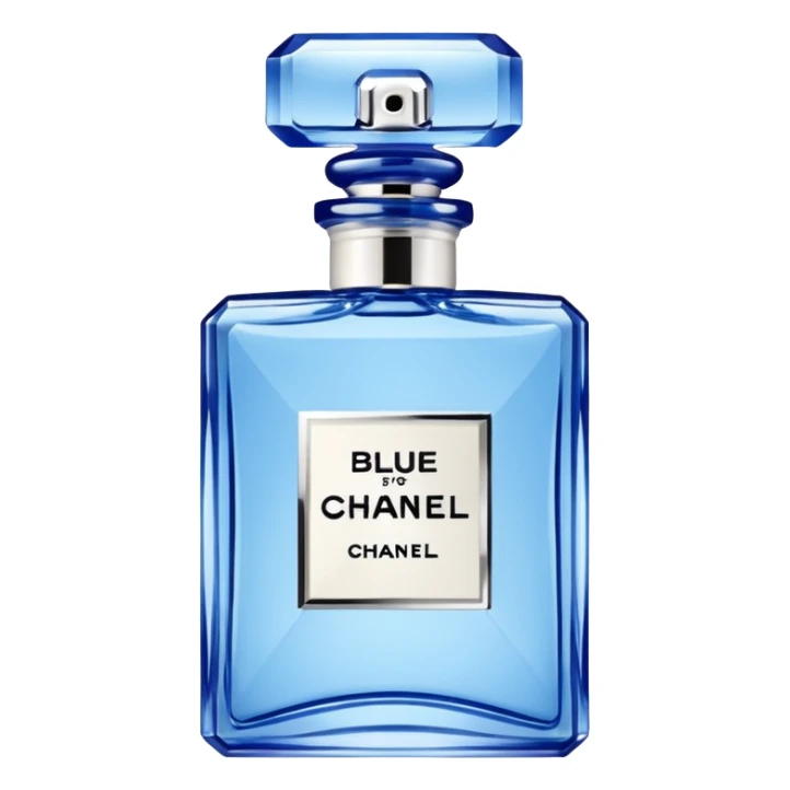 Create perfume emoji for blue de Chanel and jpg sticker