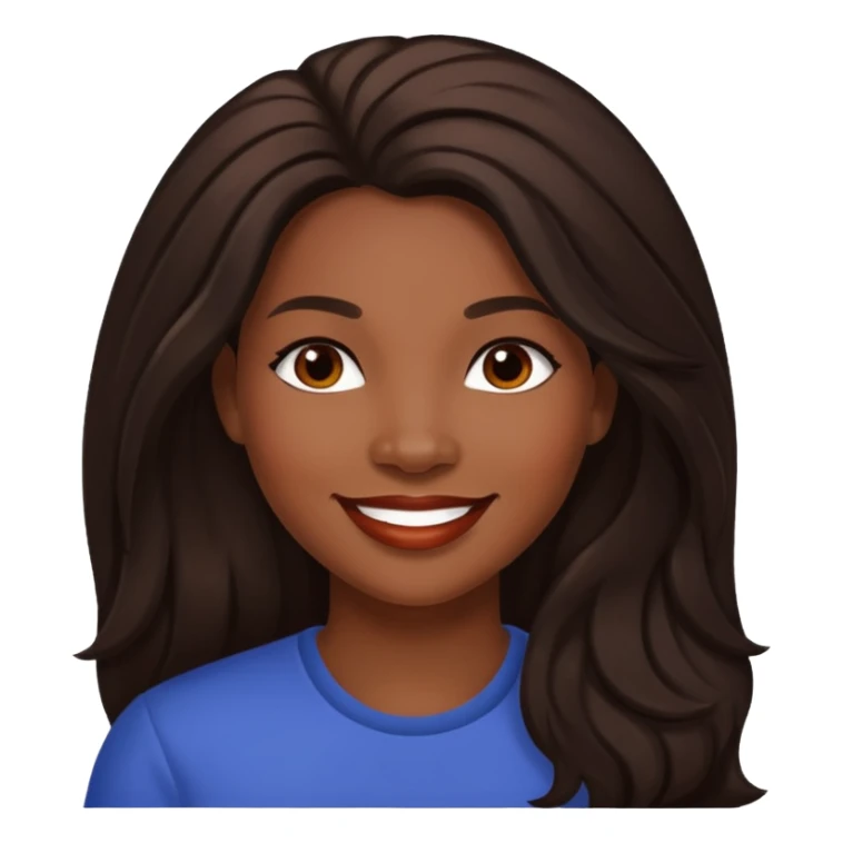 LaTocha Scott with long dark brown hair sticker