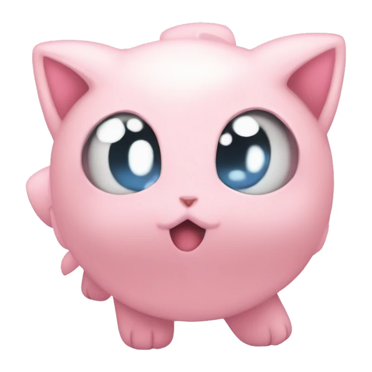 Light pink Jigglypuff Pokémon sticker