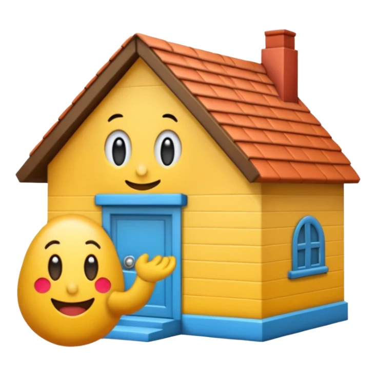 Letra decorada escrito HR de limpar a casa com uns emojis legais sticker