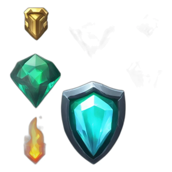 Pixel Battle Badge Winter Cold Diamond Obsidian Emerald Flame Shiny Glow Reward Legendary Unique Epic Mystery sticker