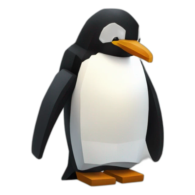 minecraft penguin sticker