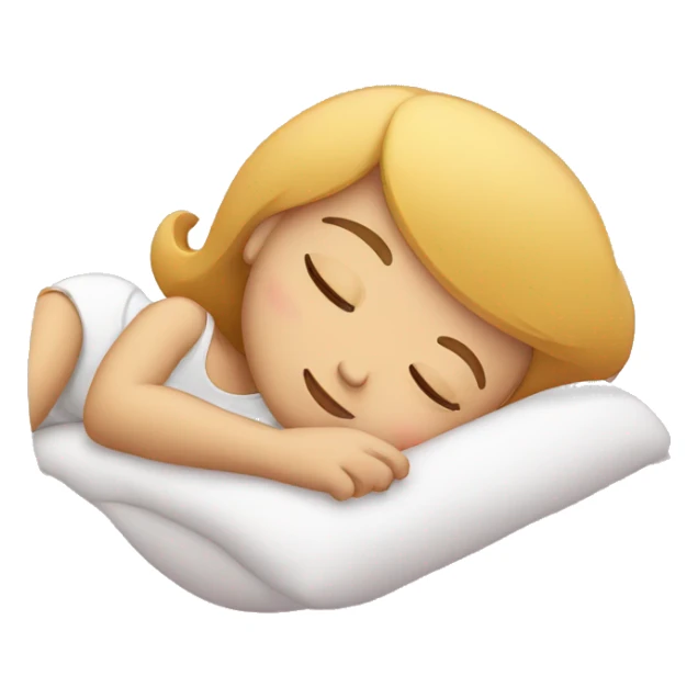 Sleeping girl sticker