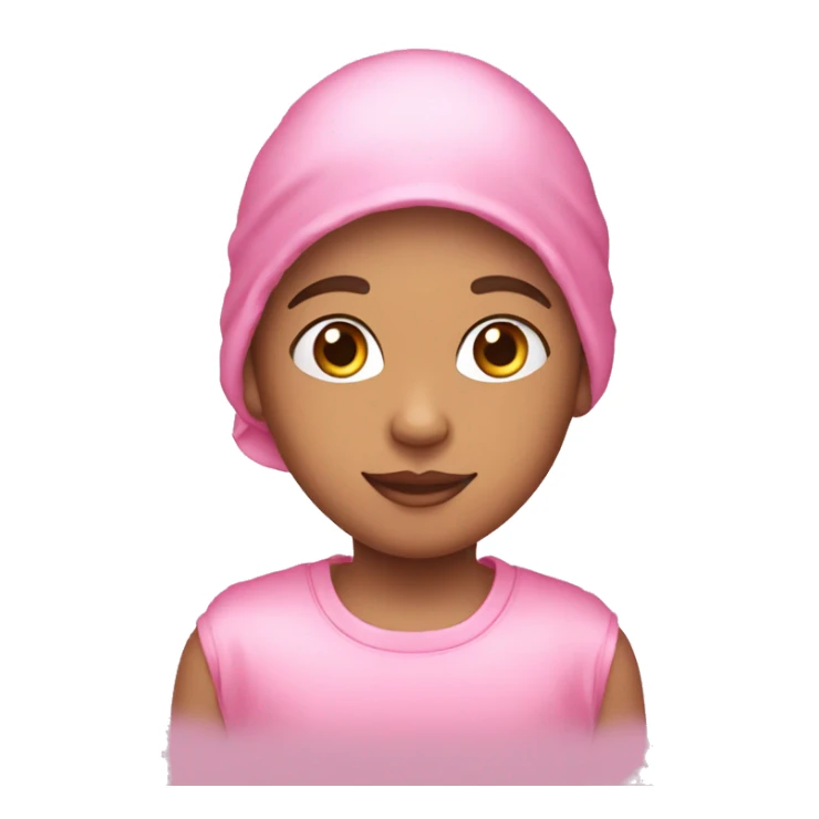 lightskin boy in pink satin bonnet sticker